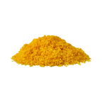 Petit tas de paillettes jaune curcuma