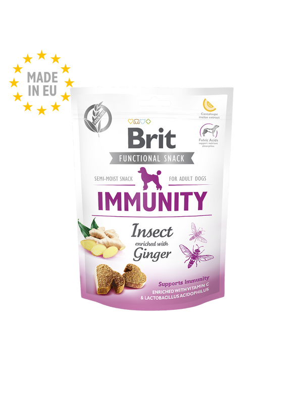 Brit Care Functional Snack Immunity aux insectes pour chien