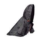 Imperméable noir à capuche