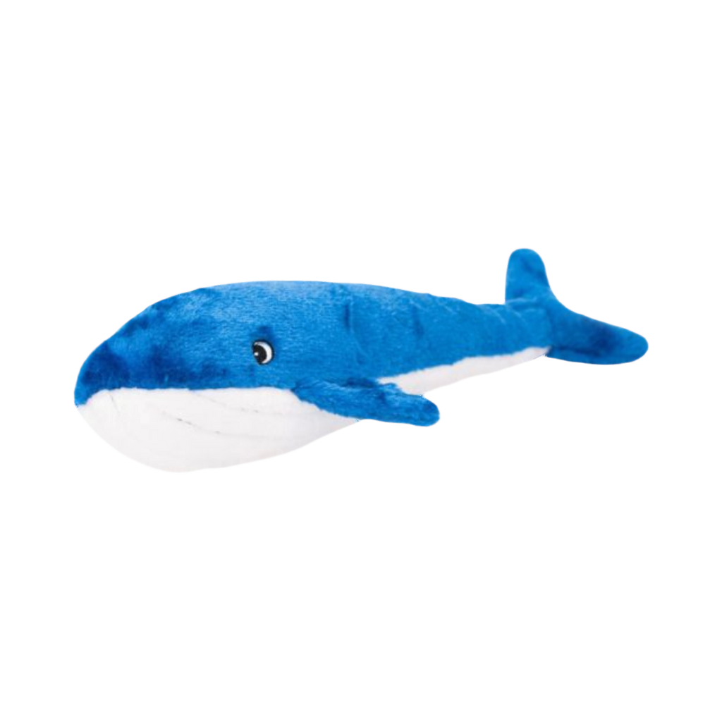Longue baleine bleue au ventre blanc, vue de profil
