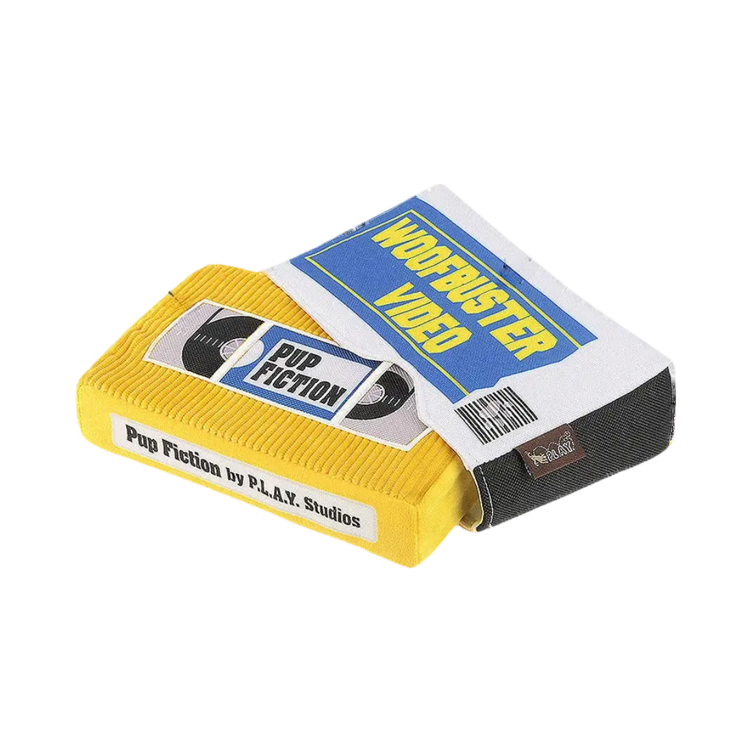 Cassette jaune Pup Fiction et son boîtier bleu