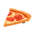 Part de pizza moelleuse garnie de rondelles de pepperoni