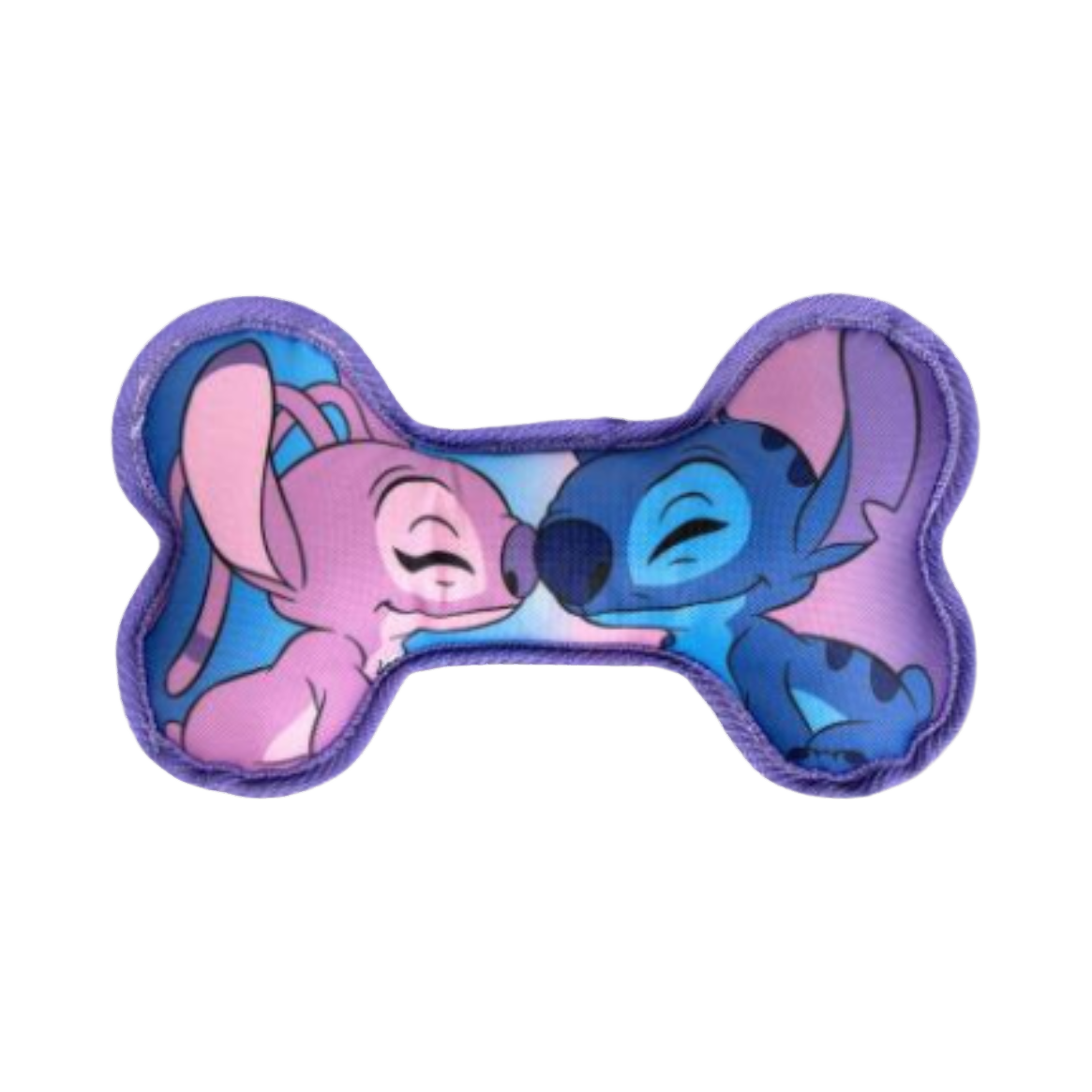 Os bleu et violet avec Stitch et Angel qui s'embrassent