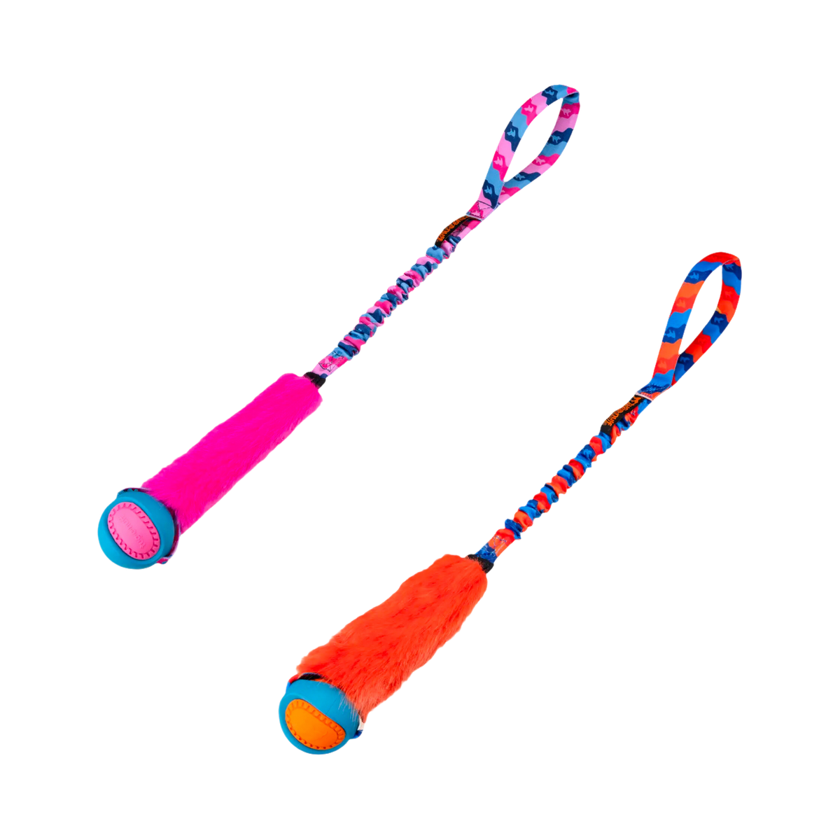 Modèles rose et orange côte à côte en diagonale