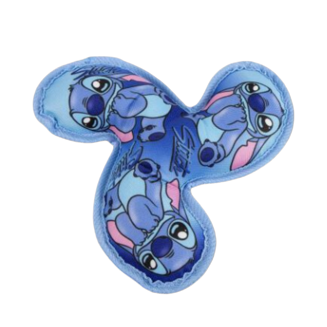 Spinner bleu à trois branches imprimé de visages d'extraterrestre
