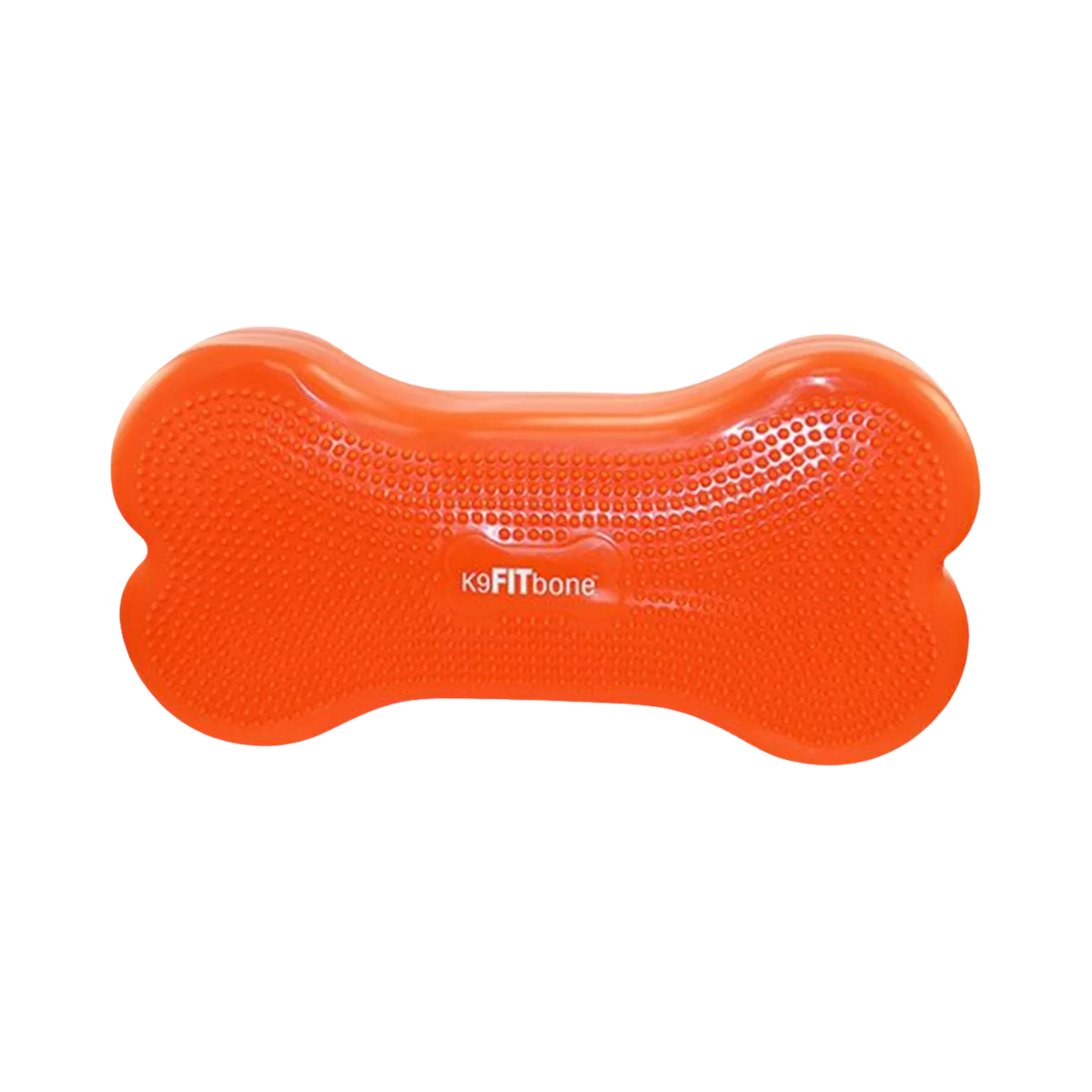 Os gonflable orange vu de face