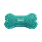 Os gonflable turquoise vu de face