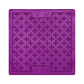 Tapis carré violet à motifs croisés