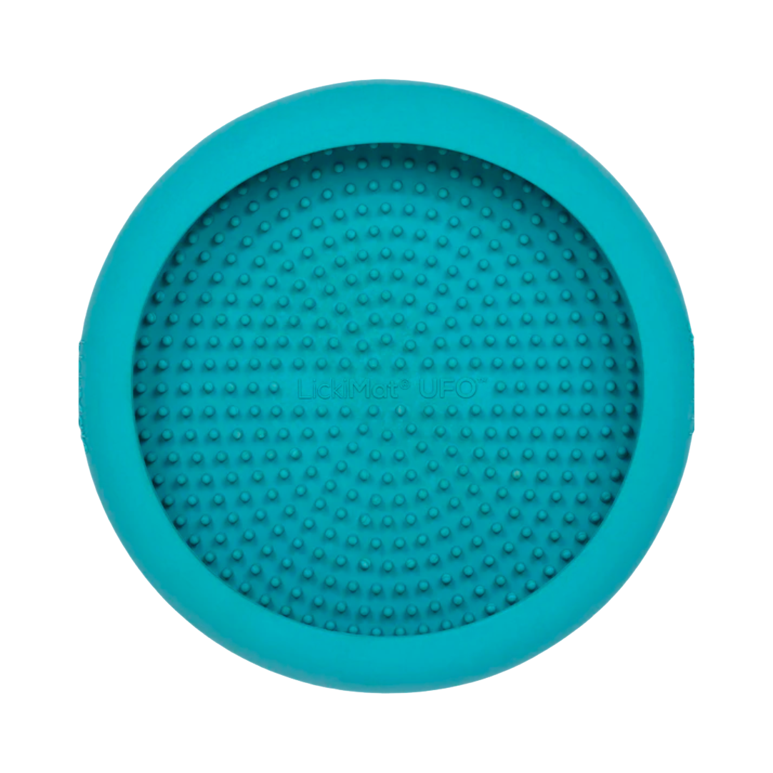 Tapis UFO turquoise vu de dessus