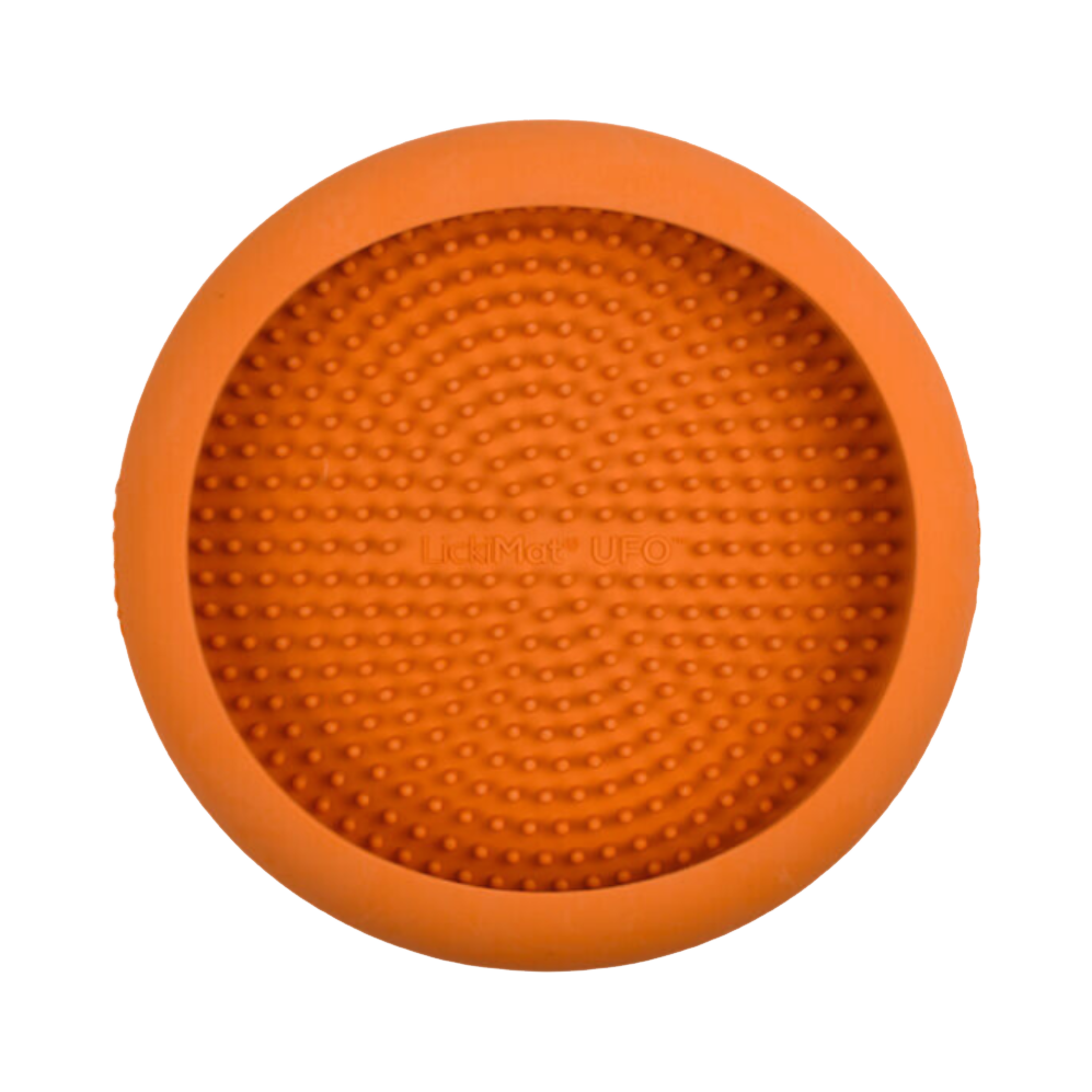 Tapis UFO orange vu de dessus