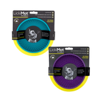 Deux bols turquoise et violet dans leur emballage