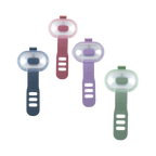 Quatre coloris : bleu ardoise, rose, lilas et vert sauge