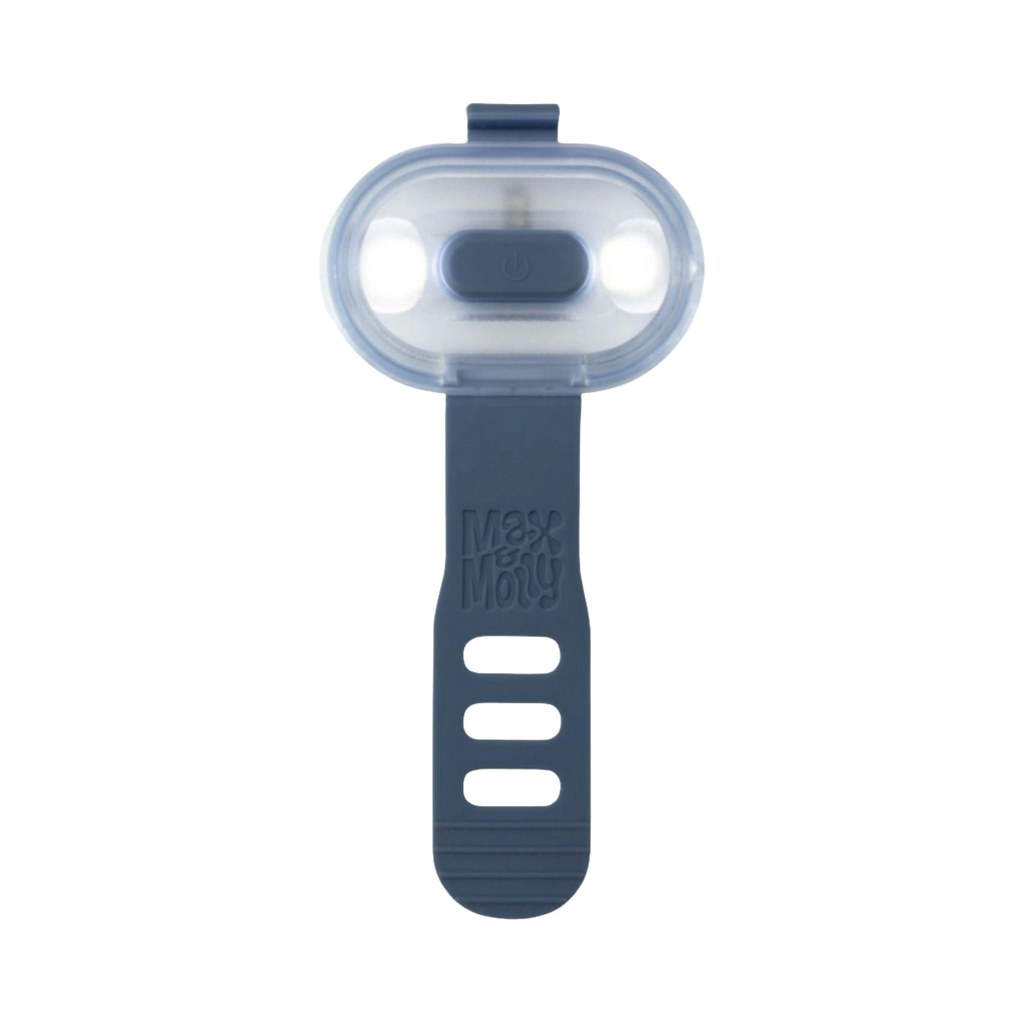 Lampe coloris bleu ardoise vue de face