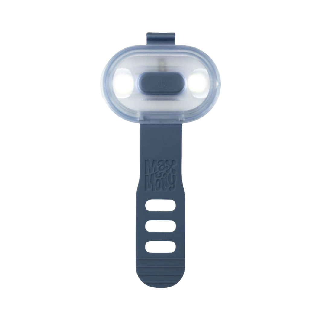 Lampe coloris bleu ardoise vue de face
