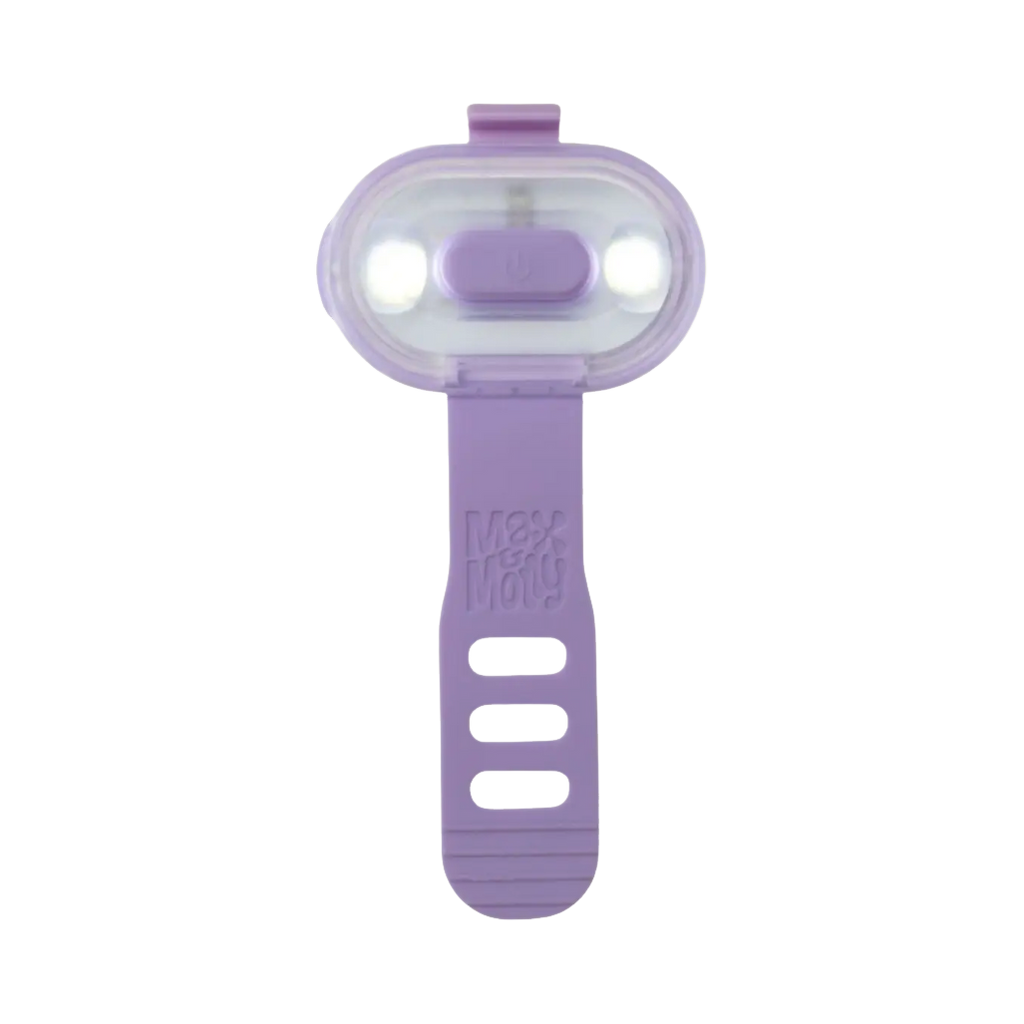 Lampe coloris lilas vue de face