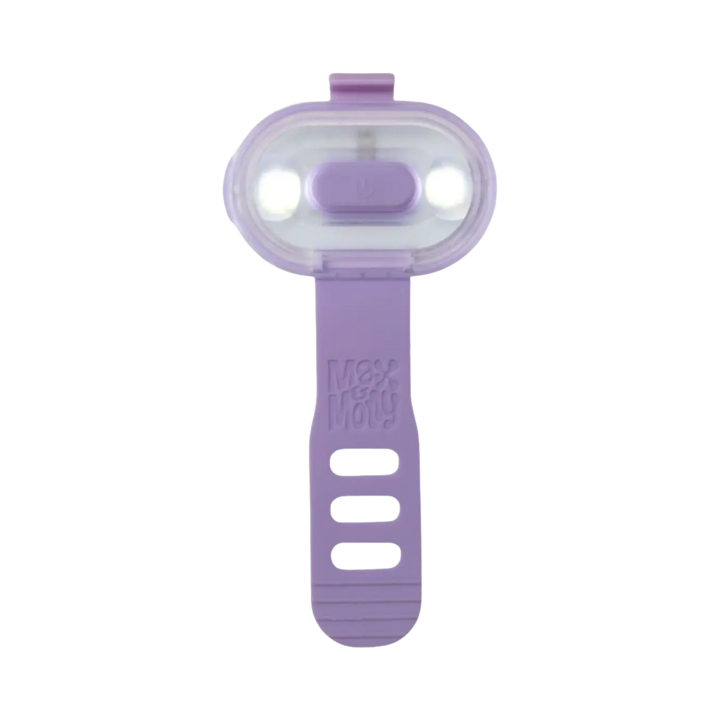 Lampe coloris lilas vue de face