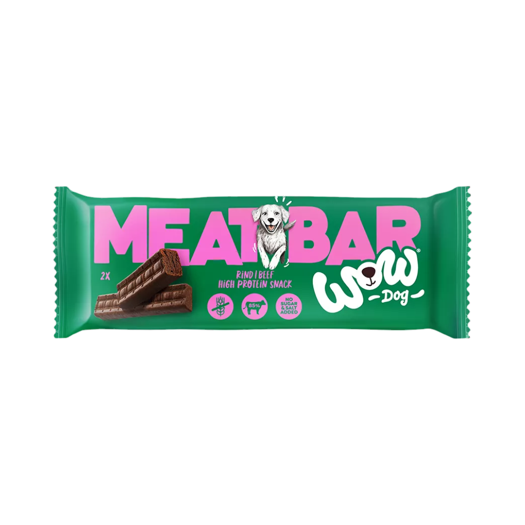Barre Meat Bar emballage vert et rose