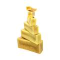 Bâtons de fromage de yak empilés du plus grand au plus petit