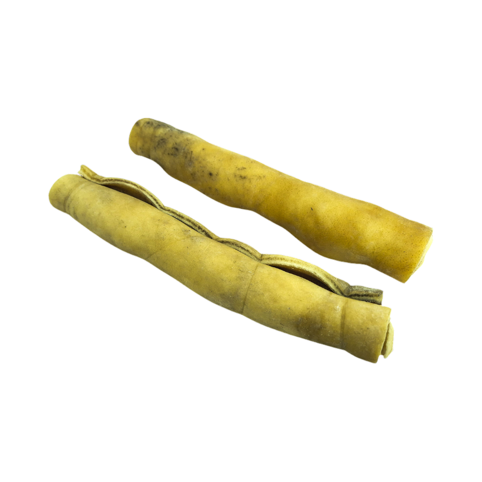 Deux rouleaux de joue de bœuf séchée