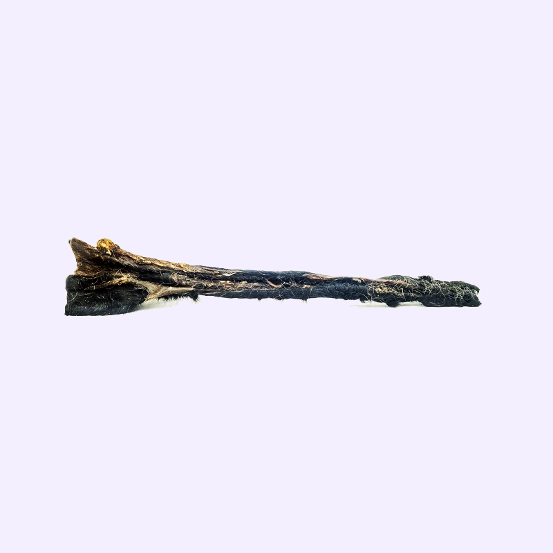 Peau de bœuf avec poils pour chien – mastication naturelle – 50 cm