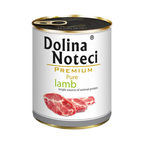 Pâtée monoprotéine Dolina Noteci Premium Pure à l'agneau – boîte 400 g