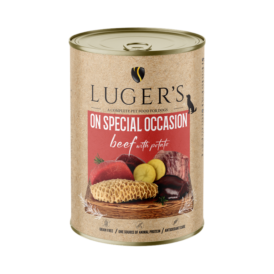 Pâtée monoprotéine Luger's On Special Occasion bœuf et pomme de terre – boîte 400 g