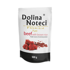 Pâtée monoprotéine Dolina Noteci Premium Pure bœuf et riz brun – sachet 150 g