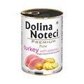 Pâtée monoprotéine Dolina Noteci Premium Pure dinde et pommes de terre – boîte 400 g