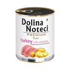 Pâtée monoprotéine Dolina Noteci Premium Pure dinde et pommes de terre – boîte 800 g