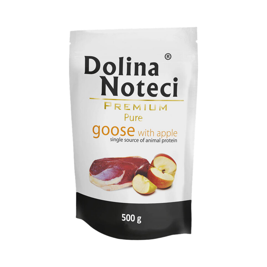 Pâtée monoprotéine Dolina Noteci Premium Pure oie et pomme – sachet 150 g