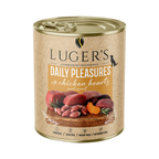 Pâtée Luger's Daily Pleasures cœurs de poulet et carotte – boîte 800 g