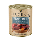 Pâtée Luger's Daily Pleasures renne, carotte et riz brun – boîte 800 g