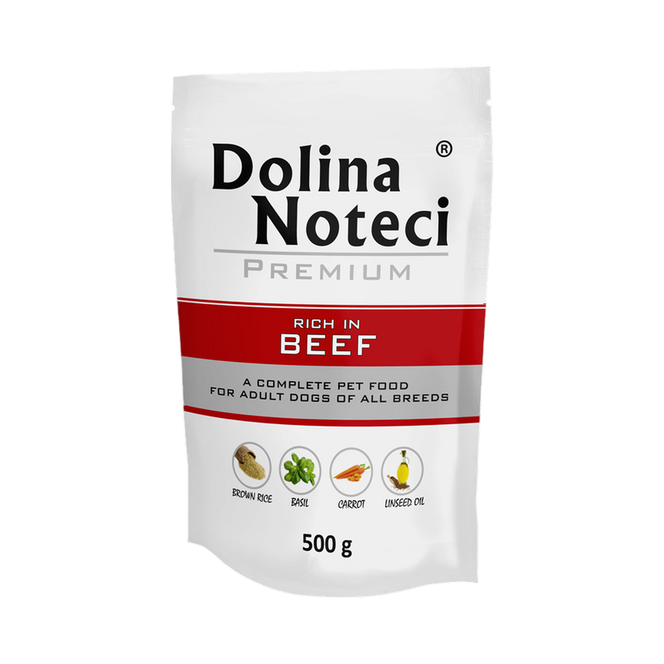 Pâtée Dolina Noteci Premium riche en bœuf – sachet 500 g