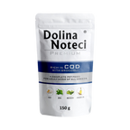 Pâtée Dolina Noteci Premium riche en cabillaud et brocoli – sachet 150 g