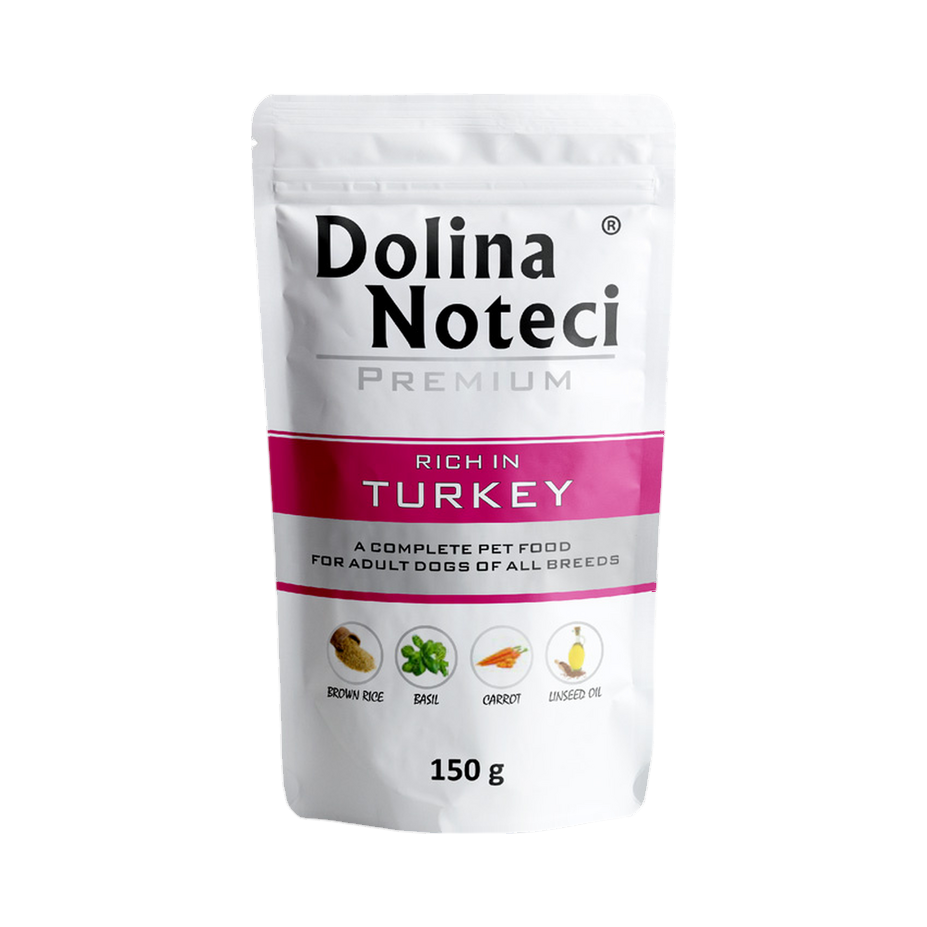 Pâtée Dolina Noteci Premium riche en dinde – sachet 150 g
