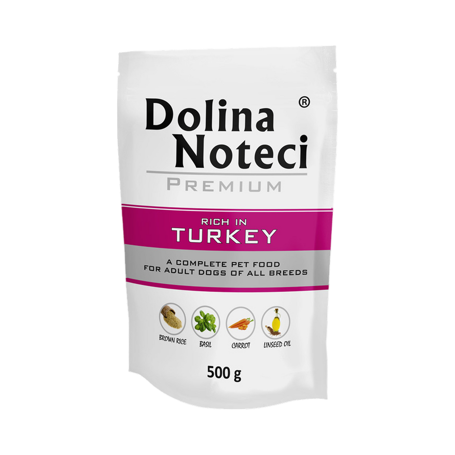 Pâtée Dolina Noteci Premium riche en dinde – sachet 500 g