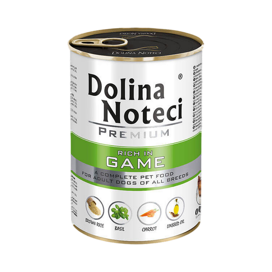 Pâtée Dolina Noteci Premium riche en gibier – boîte 400 g