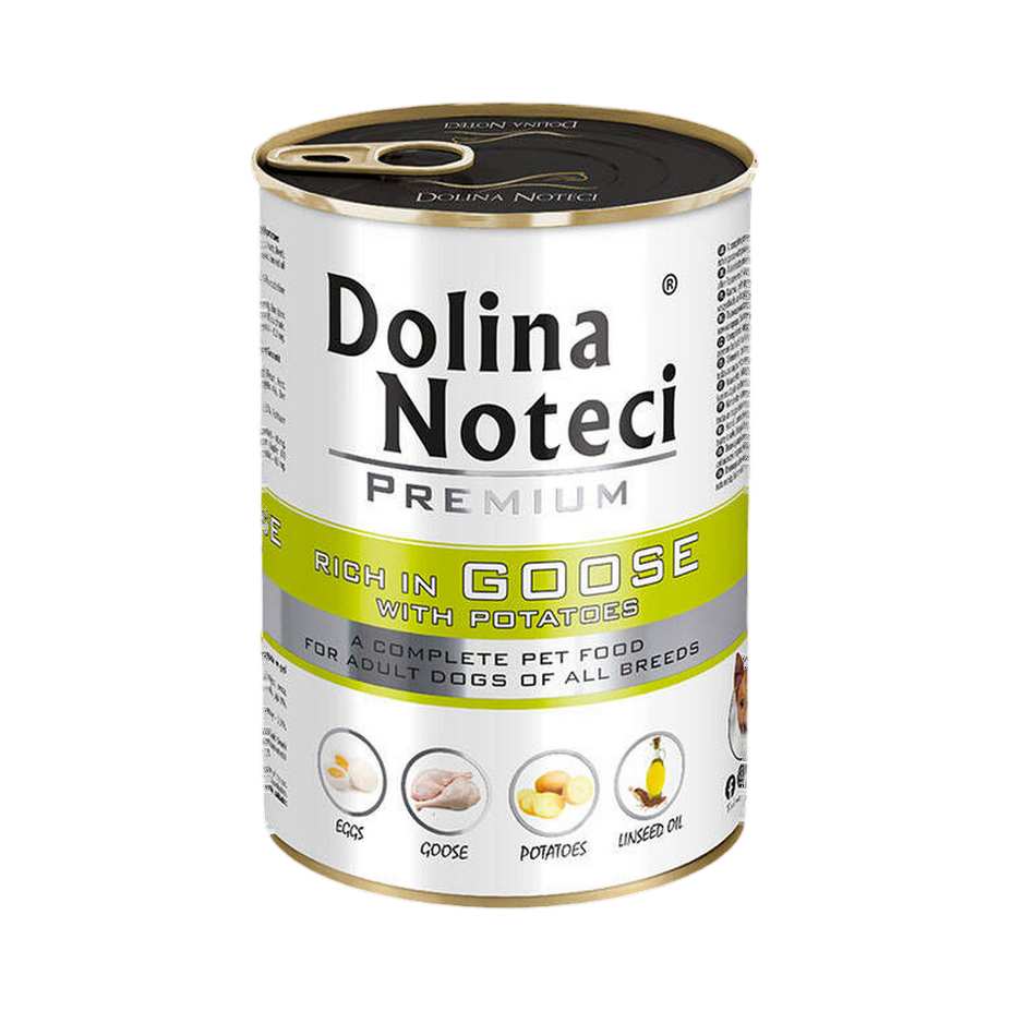 Pâtée Dolina Noteci Premium riche en oie et pommes de terre – boîte 400 g