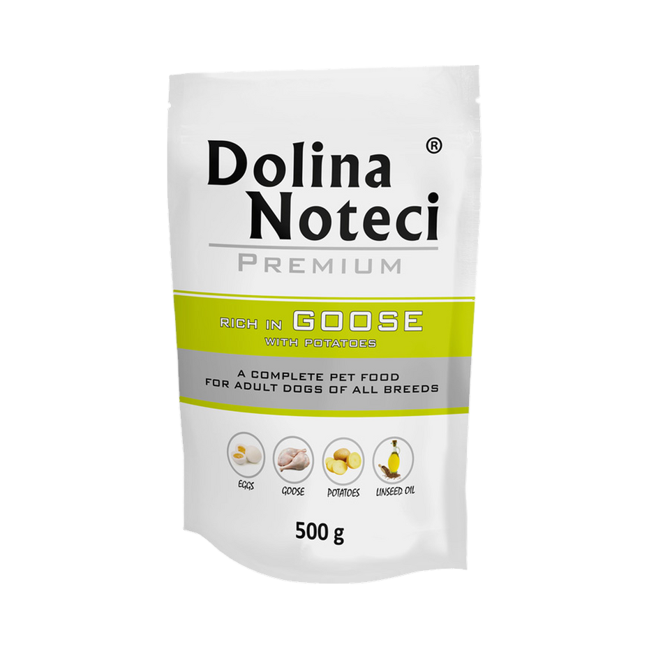 Pâtée Dolina Noteci Premium riche en oie et pommes de terre – sachet 500 g