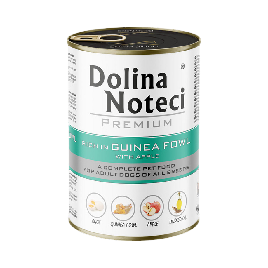 Pâtée Dolina Noteci Premium riche en pintade et pomme – boîte 400 g