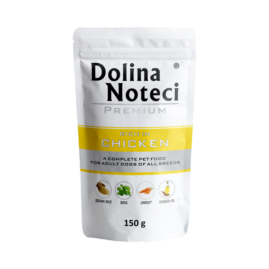 Pâtée Dolina Noteci Premium riche en poulet – sachet 150 g