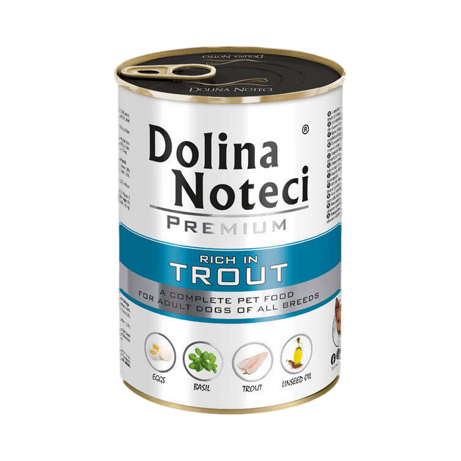 Pâtée Dolina Noteci Premium riche en truite – boîte 400 g