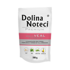 Pâtée Dolina Noteci Premium riche en veau et petits pois – sachet 500 g