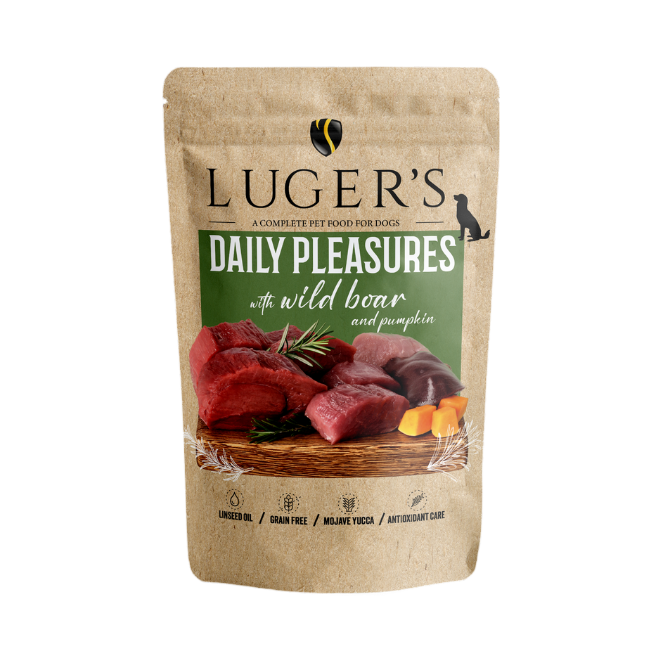 Pâtée Luger's Daily Pleasures sanglier et potiron – sachet 500 g