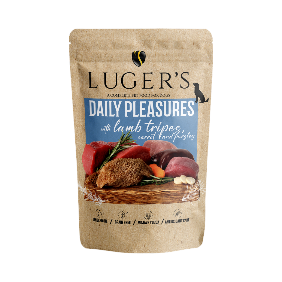 Pâtée Luger's Daily Pleasures tripes d'agneau, carotte et persil – sachet 500 g