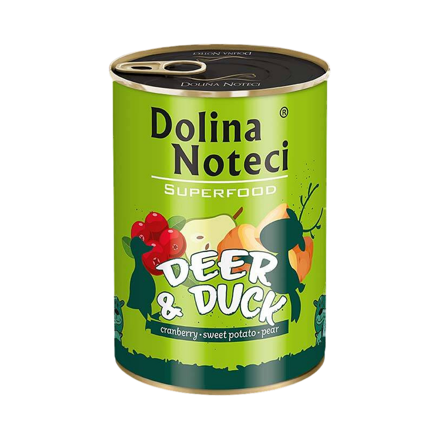 Pâtée Dolina Noteci Superfood cerf et canard – boîte 400 g