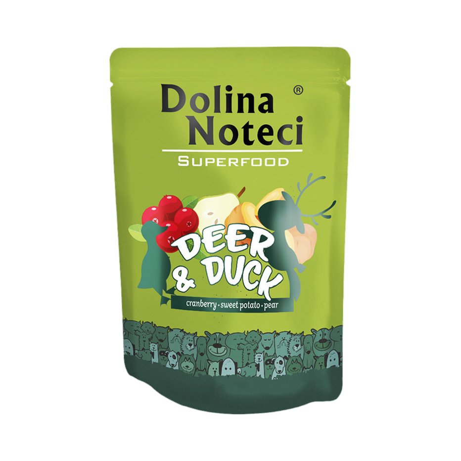 Pâtée Dolina Noteci Superfood cerf et canard – sachet 300 g