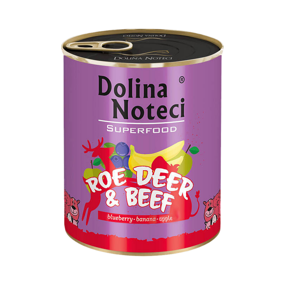 Pâtée Dolina Noteci Superfood chevreuil et bœuf – boîte 800 g