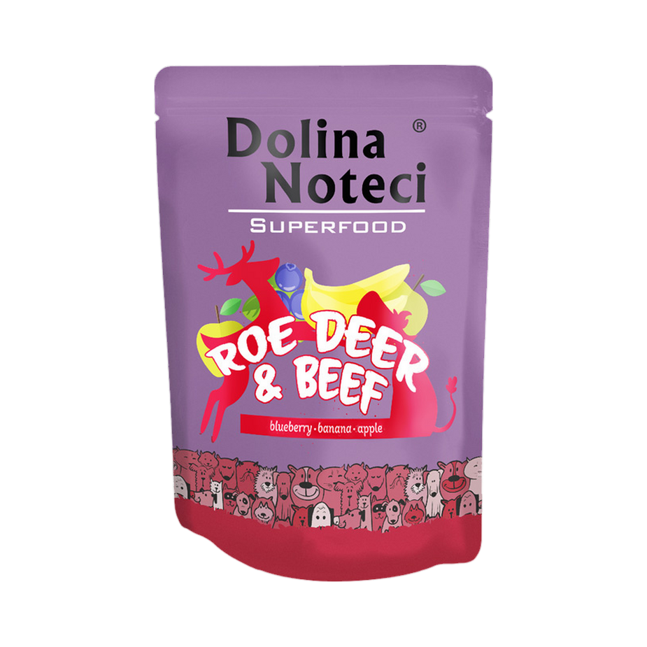 Pâtée Dolina Noteci Superfood chevreuil et bœuf – sachet 300 g