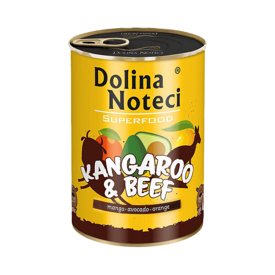 Pâtée Dolina Noteci Superfood kangourou et bœuf – boîte 400 g